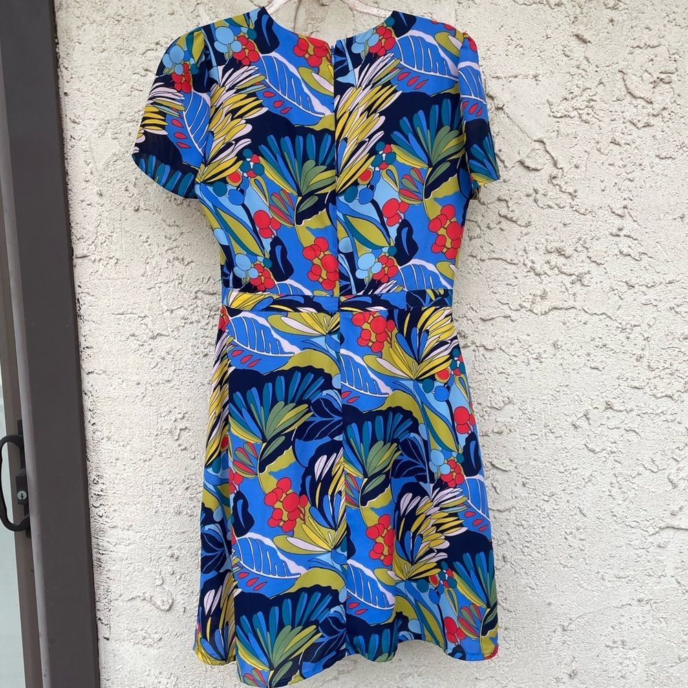 J. Crew Mercantile Size 2 Tropical Paradise Dress floral leafy Print - Picture 4 of 10